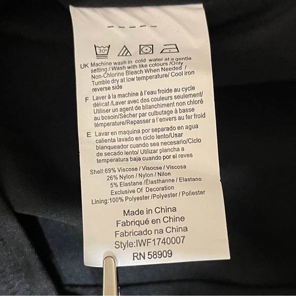 IMNYC Isaac Mizrah Black Ponte Lace Trim Professional Polished Career Dress M - Picture 11 of 13